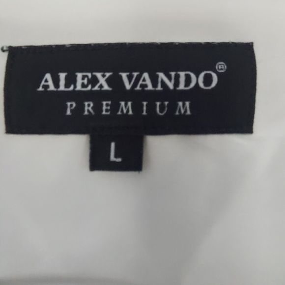 Alex Vando Premium Shirt Button Up Size Large Lions Horse Chains Club Party - Picture 5 of 9